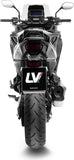 Exhaust Tip Without Sound Certification Lv-12 R Stainless Steel Carbon Fiber End Cap - Leovince Compatible With Honda Nt 1100 (2025-2026)