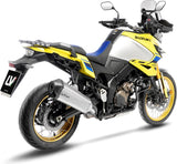 Système D'Échappement Homologué Au Niveau Sonore Lv-12 R Acier Embout Carbon Fiber - Leovince Compatible Avec Suzuki V-Strom 1050 De - Se (2025-2026)