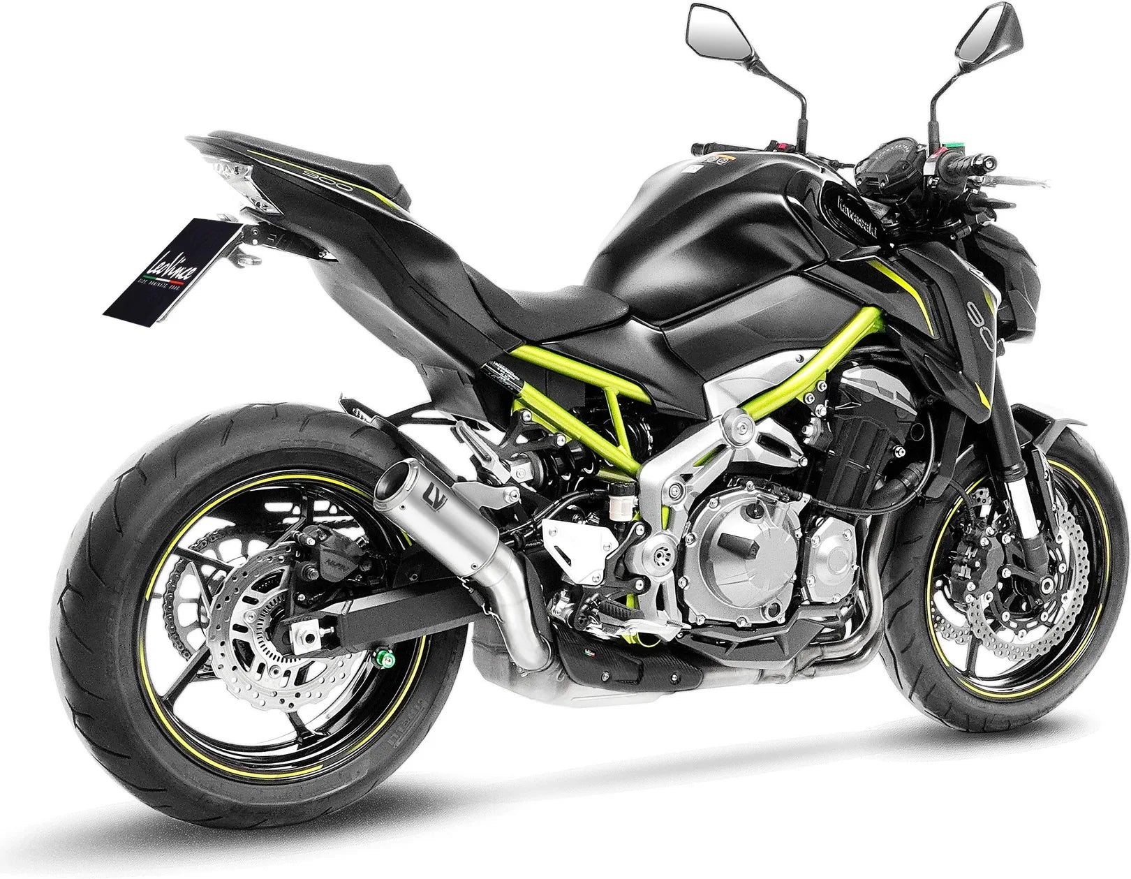 Échappement Sans Homologation Sonore Lv Corsa Titanium Embout Acier - Leovince Compatible Avec Kawasaki Z 900 (2017-2019)