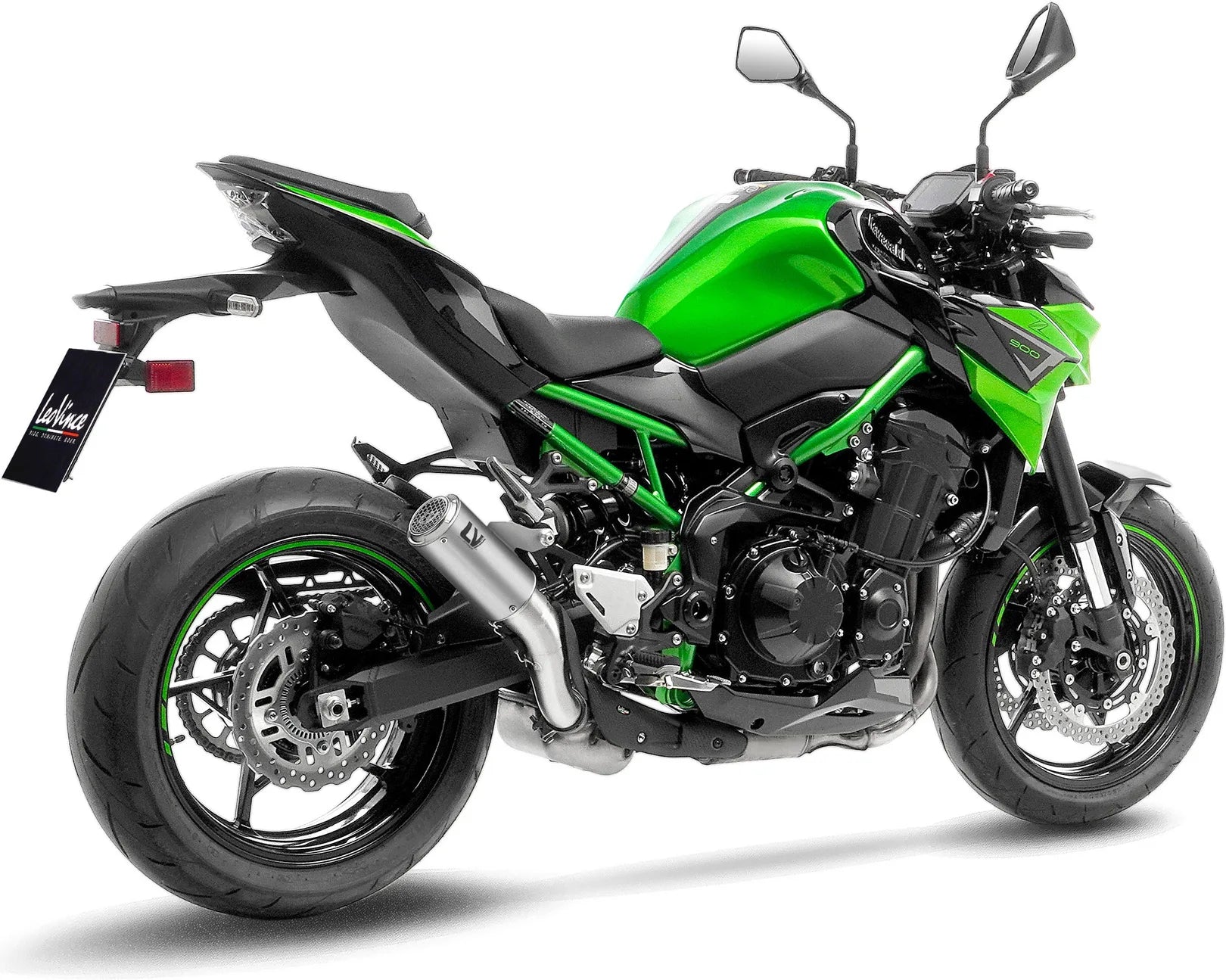 Système D'Échappement Homologué Au Niveau Sonore Lv Corsa S Titanium Embout Acier - Leovince Compatible Avec Kawasaki Z 900 (2020-2024)