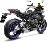 Exhaust Tip Without Sound Certification Lv Corsa Carbon Fiber Stainless Steel End Cap - Leovince Compatible With Yamaha Fz-10 - Sp (2022-2025)