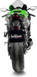 Échappement Sans Homologation Sonore Lv Corsa Acier Noir Embout Acier - Leovince Compatible Avec Kawasaki Zx 10R Ninja (2016-2020)