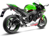 Échappement Sans Homologation Sonore Lv Corsa Carbon Fiber Embout Acier - Leovince Compatible Avec Kawasaki Zx 10Rr Ninja (2021-2024)