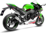 Échappement Sans Homologation Sonore Lv Corsa Titanium Embout Acier - Leovince Compatible Avec Kawasaki Zx 10R Ninja (2021-2024)