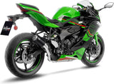 Échappement Sans Homologation Sonore Lv Corsa S Acier Noir Embout Acier - Leovince Compatible Avec Kawasaki Zx 4Rr Ninja (2024-2026)