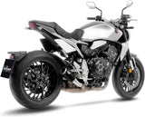 Échappement Sans Homologation Sonore Lv Corsa Acier Noir Embout Acier - Leovince Compatible Avec Honda Cb 1000 R Neo Sports Café (2018-2024)