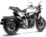 Échappement Sans Homologation Sonore Lv Corsa Carbon Fiber Embout Acier - Leovince Compatible Avec Honda Cb 1000 R Neo Sports Café (2018-2024)