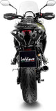 Échappement Sans Homologation Sonore Lv Corsa Acier Noir Embout Acier - Leovince Compatible Avec Triumph Tiger 800 Sport (2024-2026)