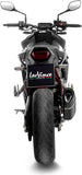 Exhaust Tip Without Sound Certification Lv-14 R Steel Black Carbon Fiber End Cap - Leovince Compatible With Honda Cb 750 Hornet (2023-2024)