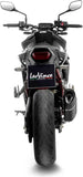 Système D'Échappement Homologué Au Niveau Sonore Lv-14 R Acier Noir Embout Carbon Fiber - Leovince Compatible Avec Honda Cb 750 Hornet (2023-2024)