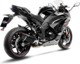 Exhaust Tip Without Sound Certification Lv-14 R Steel Black Carbon Fiber End Cap - Leovince Compatible With Kawasaki Ninja 1000 Sx (2025-2026)