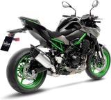 Exhaust Tip Without Sound Certification Lv-14 R Titanium Carbon Fiber End Cap - Leovince Compatible With Kawasaki Z 900 A2 (2018-2024)