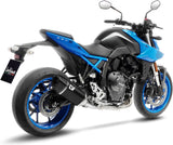 Système D'Échappement Complet Non Catalysé Et Sans Homologation Acoustique Lv-14 R Acier Noir Embout Carbon Fiber - Leovince Compatible Avec Suzuki Gsx 8R (2024)