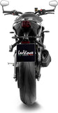 Système D'Échappement Complet Non Catalysé Et Sans Homologation Acoustique Lv-14 R Acier Noir Embout Carbon Fiber - Leovince Compatible Avec Triumph Street Triple 765 R - Rs (2023-2024)