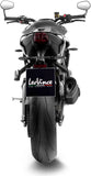 Complete Exhaust System Without Catalytic Converter And Without Sound Certification Lv-14 R Steel Black Carbon Fiber End Cap - Leovince Compatible With Triumph Street Triple 765 R - Rs (2023-2024)
