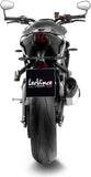 Complete Exhaust System Without Catalytic Converter And Without Sound Certification Lv-14 R Titanium Carbon Fiber End Cap - Leovince Compatible With Triumph Street Triple 765 R - Rs (2023-2024)