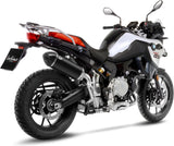 Système D'Échappement Homologué Au Niveau Sonore Lv-14 Acier Noir Embout Carbon Fiber - Leovince Compatible Avec Bmw F 750 Gs (2018-2024)