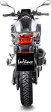 Système D'Échappement Homologué Au Niveau Sonore Lv-14 Acier Noir Embout Carbon Fiber - Leovince Compatible Avec Bmw F 900 Gs - Adventure (2024-2026)