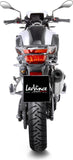 Échappement Sans Homologation Sonore Lv-14 Titanium Embout Carbon Fiber - Leovince Compatible Avec Bmw F 750 Gs (2018-2024)