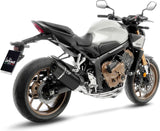 Système D'Échappement Complet Non Catalysé Et Sans Homologation Acoustique Lv-14 R Acier Noir Embout Carbon Fiber - Leovince Compatible Avec Honda Cbr 650 R (2019-2026)