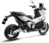 Système D'Échappement Homologué Au Niveau Sonore Lv-14 R Acier Noir Embout Carbon Fiber - Leovince Compatible Avec Honda Forza 750 (2021-2024)