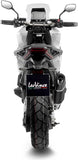 Exhaust Tip With Noise Certification Lv-14 R Steel Black Carbon Fiber End Cap - Leovince Compatible With Honda X-Adv 750 (2017-2024)