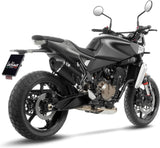 Échappement Sans Homologation Sonore Lv-14 Acier Noir Embout Carbon Fiber - Leovince Compatible Avec Husqvarna Svartpilen 801 (2024-2026)