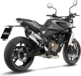 Système D'Échappement Homologué Au Niveau Sonore Lv-14 Acier Embout Carbon Fiber - Leovince Compatible Avec Husqvarna Svartpilen 801 (2024-2026)