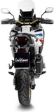 Échappement Sans Homologation Sonore Lv-14 Acier Noir Embout Carbon Fiber - Leovince Compatible Avec Honda Crf 1100 L Africa Twin Adventure Sports (2024-2026)