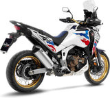 Système D'Échappement Homologué Au Niveau Sonore Lv-14 Titanium Embout Carbon Fiber - Leovince Compatible Avec Honda Crf 1100 L Africa Twin Dct (2024-2026)