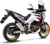Système D'Échappement Homologué Au Niveau Sonore Lv-14 Acier Embout Carbon Fiber - Leovince Compatible Avec Honda Crf 1100 L Africa Twin Dct (2024-2026)
