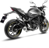 Échappement Sans Homologation Sonore Lv-14 R Acier Noir Embout Carbon Fiber - Leovince Compatible Avec Honda Cb 1000 Hornet - Sp (2025-2026)