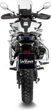 Système D'Échappement Homologué Au Niveau Sonore Lv-14 Acier Noir Embout Carbon Fiber - Leovince Compatible Avec Cfmoto 800 Mt Explore (2022-2024)