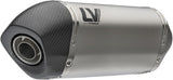 Exhaust Tip With Noise Certification Lv-14 Titanium Carbon Fiber End Cap - Leovince Compatible With Cfmoto 800 Mt Explore (2022-2024)