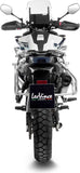 Exhaust Tip With Noise Certification Lv-14 Titanium Carbon Fiber End Cap - Leovince Compatible With Cfmoto 800 Mt Sport (2022-2024)