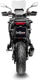Système D'Échappement Complet Avec Catalyseur Et Homologation Acoustique Lv-14 R Acier Noir Embout Carbon Fiber - Leovince Compatible Avec Yamaha Tracer 9 (2021-2024)