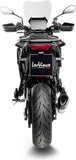 Complete Catalytic Exhaust System With Sound Certification Lv-14 R Titanium Carbon Fiber End Cap - Leovince Compatible With Yamaha Tracer 9 Gt (2021-2024)