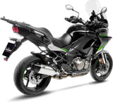 Système D'Échappement Homologué Au Niveau Sonore Lv-14 R Titanium Embout Carbon Fiber - Leovince Compatible Avec Kawasaki Versys 1000 (2019-2024)