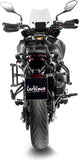 Échappement Sans Homologation Sonore Lv-14 Acier Noir Embout Carbon Fiber - Leovince Compatible Avec Benelli Trk 702 - X (2023-2024)