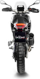 Système D'Échappement Homologué Au Niveau Sonore Lv-14 Acier Noir Embout Carbon Fiber - Leovince Compatible Avec Aprilia Tuareg 660 (2025-2026)
