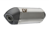 Exhaust Tip Without Sound Certification Lv-14 Stainless Steel Carbon Fiber End Cap - Leovince Compatible With Triumph Tiger 1200 Gt Pro (2022-2024)
