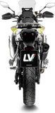 Échappement Sans Homologation Sonore Lv-14 Acier Noir Embout Carbon Fiber - Leovince Compatible Avec Voge Valico 900 Dsx (2024-2026)
