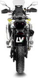 Système D'Échappement Homologué Au Niveau Sonore Lv-14 Titanium Embout Carbon Fiber - Leovince Compatible Avec Voge Valico 900 Dsx (2024-2026)