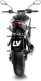 Échappement Sans Homologation Sonore Lv-14 R Acier Embout Carbon Fiber - Leovince Compatible Avec Yamaha Mt-07 (2021-2024)