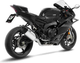 Système D'Échappement Complet Non Catalysé Et Sans Homologation Acoustique Lv-14 R Acier Embout Carbon Fiber - Leovince Compatible Avec Yamaha Yzf-R9 900 (2025-2026)