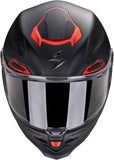 Full-Face Motorcycle Helmet Scorpion Exo Exo-Race Air Ultra Tct / Carbon Matt Black Red Solid Size Xxl