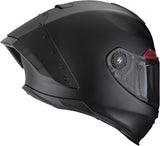 Full-Face Motorcycle Helmet Scorpion Exo Exo-Race Air Ultra Tct / Carbon Matt Black Red Solid Size Xxl