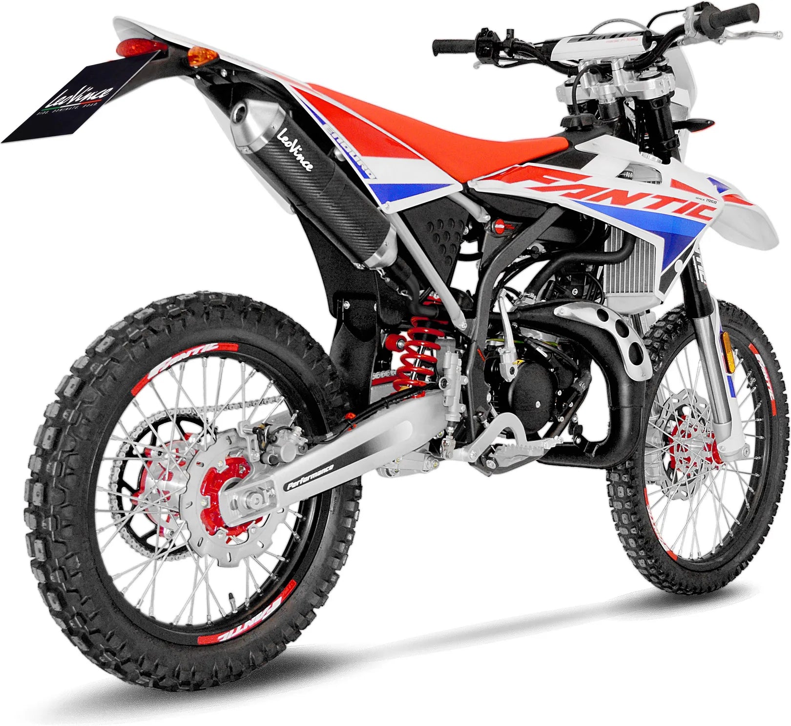 Système D'Échappement Homologué Au Niveau Sonore X-Fight Carbon Fiber Embout Acier - Leovince Compatible Avec Fantic Motor Motard 50 (2019-2020)