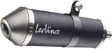 Système D'Échappement Homologué Au Niveau Sonore X-Fight Acier Noir Embout Acier - Leovince Compatible Avec Beta Rr 50 Enduro - Sport (2023-2024)