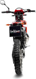 Système D'Échappement Homologué Au Niveau Sonore X-Fight Acier Noir Embout Acier - Leovince Compatible Avec Beta Rr 50 Enduro - Sport (2023-2024)